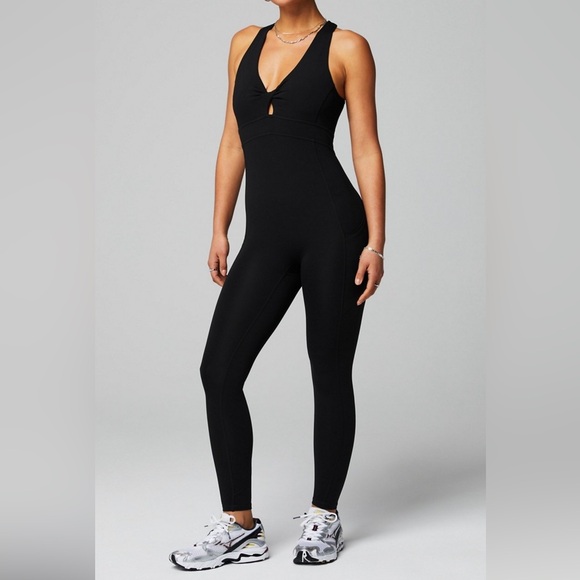 Fabletics Pants - Oasis Twist Front Pocket 7/8 Jumpsuit